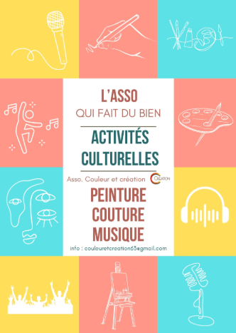 Les activités de l'association Couleur et création